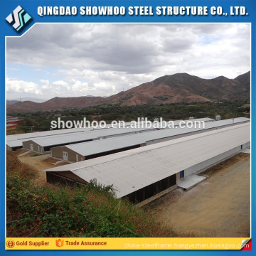 Low Cost Steel Structure Poultry Shed Farm India